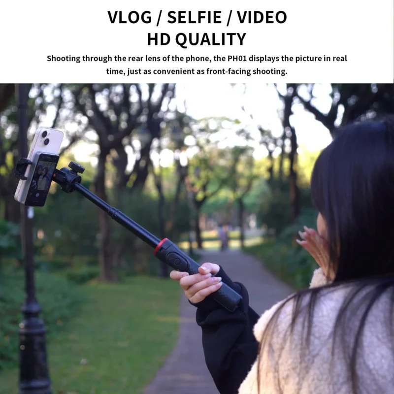 Magnetic Cell Phone Vlog Self Timer Monitor Screen Using Rear Camera Monitor For Live Streaming Creating Content Self-Timer
