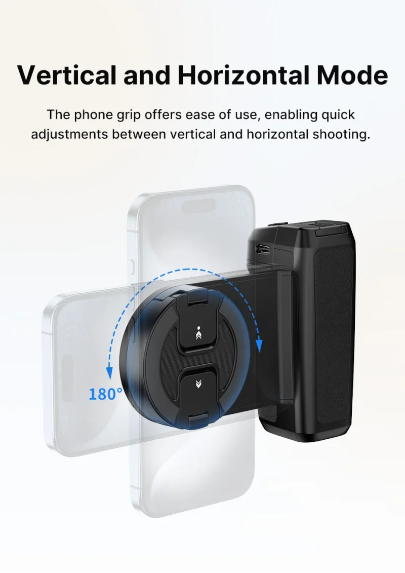 Ulanzi MA35 MagSafe Smartphone Camera Shutter Grip Bluetooth Selfie Handle As Camera Photo Stabilizer Vertical Horizontal Shoot