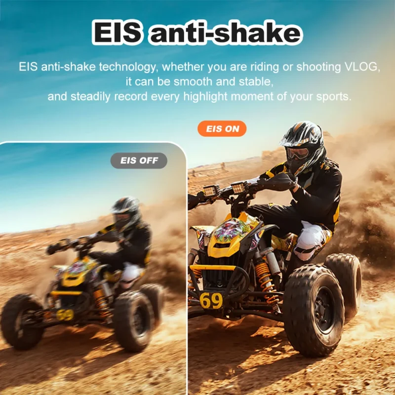 Ourlife 5K Action Camera 4K60FPS 2.0 Inch Touch Screen WiFi 170° Wide Angle 30M Waterproof Helmet Video Recording Sports Cameras