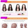 Invisi Strap 360 Full HD Lace Wig 250 Density Curly Glueless Human Hair Wig Chocolate Brown Lace Front Wig Deep Wave Frontal Wig