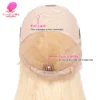 360 Full Lace Wig Human Hair Pre Plucked 613 Blonde Colored Lace Front Wigs Bone Straight Ponytail Human Hair Lace Frontal Wig
