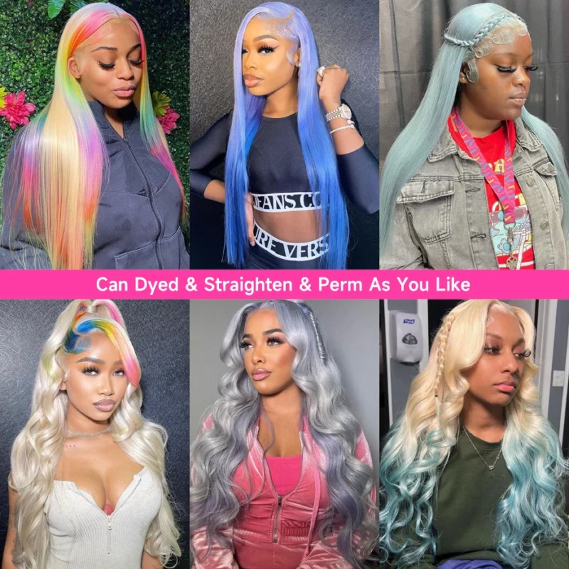 360 Full Lace Wig Human Hair Pre Plucked 613 Blonde Colored Lace Front Wigs Bone Straight Ponytail Human Hair Lace Frontal Wig
