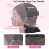 Invisi Strap 360 Full Lace Glueless Body Wave Human Hair Wig Pre Plucked Body Wave Wigs Human Hair 360 Full Lace Wig Human Hair