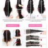 Highlight Color Short Bob Wigs Straight 13x4 Lace Frontal Wigs Brazilian Human Hair 200% Density Full Front Bob Wig For Women