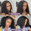 Wear And Go 100 Half Bob Wigs Human Hair 13x6 Glueless Lace Front Braided Wig Hd Frontal Kinky Burmese Curly Bob Deep Wave Water