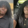 Afro Kinky Curly Human Hair Wig With Bangs For Black Women 180% 250% Density Brazilian Remy Full Machine Made Hair Yarra