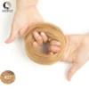 Human Hair Buns Ponytail Hairpiece Brazilian Hair Pieces Bun For Women Scrunchies Updos Donut Chignon 100% Human Hair Extensions