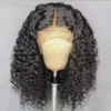 Wear And Go 100 Half Bob Wigs Human Hair 13x6 Glueless Lace Front Braided Wig Hd Frontal Kinky Burmese Curly Bob Deep Wave Water