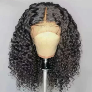 Wear And Go 100 Half Bob Wigs Human Hair 13x6 Glueless Lace Front Braided Wig Hd Frontal Kinky Burmese Curly Bob Deep Wave Water