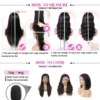 13x4 Lace Front Wig Bob Human Hair Brown Straight 180% Full Density HD Transparent Lace Frontal Wigs bob hair lace front wig