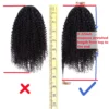 Maxine Afro Kinky Curly Drawstring Ponytail Hair Extensions Indian 100% Remy Human Hair Afro Curly Clip in Human Hair Extensions