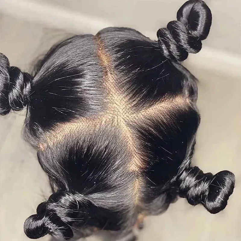 Full Lace Wigs 100% Human Hair Wig For Women Brazilian Straight HD Full Lace Frontal Wig Glueless Wig Ready to Wear Preplucked