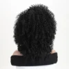12 Inch Synthetic Afro Black Curly Wigs for Women Wave African American Wig with Side Bang Natural Hairstyles Full Hair Replacem