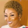 Short Afro Kinky Curly Wigs Afro Curly Wig Brazilian Human Hair Wigs for Women Full Machine Made Human Hair Wigs With Bang