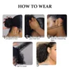 Maxine Afro Kinky Curly Drawstring Ponytail Hair Extensions Indian 100% Remy Human Hair Afro Curly Clip in Human Hair Extensions