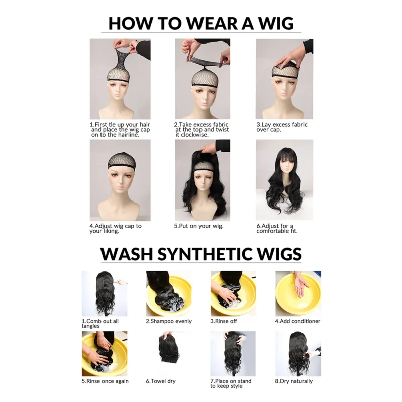 12 Inch Synthetic Afro Black Curly Wigs for Women Wave African American Wig with Side Bang Natural Hairstyles Full Hair Replacem