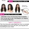 13x4 Lace Front Wig Bob Human Hair Brown Straight 180% Full Density HD Transparent Lace Frontal Wigs bob hair lace front wig
