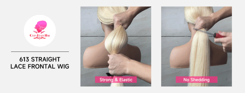 360 Full Lace Wig Human Hair Pre Plucked 613 Blonde Colored Lace Front Wigs Bone Straight Ponytail Human Hair Lace Frontal Wig