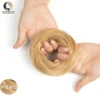 Human Hair Buns Ponytail Hairpiece Brazilian Hair Pieces Bun For Women Scrunchies Updos Donut Chignon 100% Human Hair Extensions