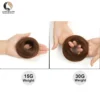 Human Hair Buns Ponytail Hairpiece Brazilian Hair Pieces Bun For Women Scrunchies Updos Donut Chignon 100% Human Hair Extensions