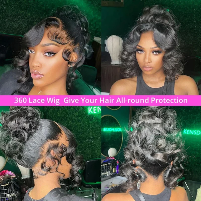 Invisi Strap 360 Full Lace Glueless Body Wave Human Hair Wig Pre Plucked Body Wave Wigs Human Hair 360 Full Lace Wig Human Hair