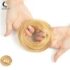 Human Hair Buns Ponytail Hairpiece Brazilian Hair Pieces Bun For Women Scrunchies Updos Donut Chignon 100% Human Hair Extensions