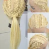 360 Full Lace Wig Human Hair Pre Plucked 613 Blonde Colored Lace Front Wigs Bone Straight Ponytail Human Hair Lace Frontal Wig