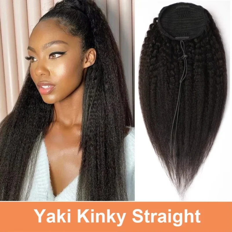 Maxine Afro Kinky Curly Drawstring Ponytail Hair Extensions Indian 100% Remy Human Hair Afro Curly Clip in Human Hair Extensions