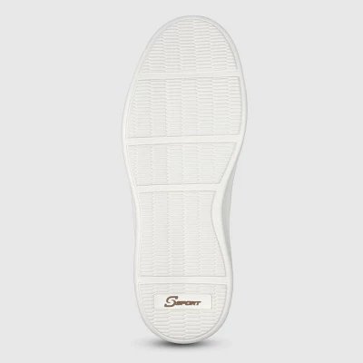 S SPORT BY SKECHERS Men's Mesh Leather Slip On Sneakers Memory Foam