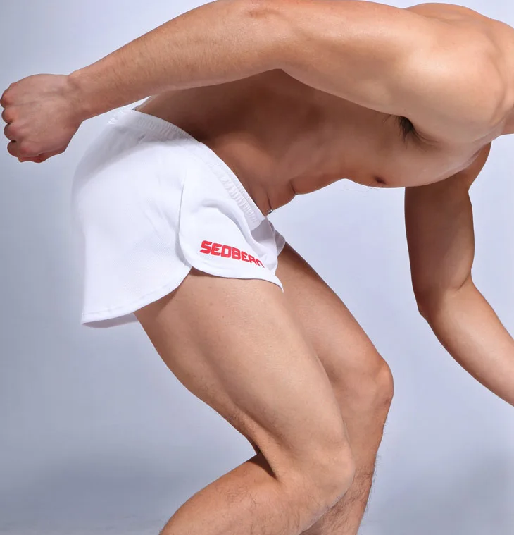 SEOBEAN MENS SPORTS RUNNING TRAINING SPRINT SHORTS