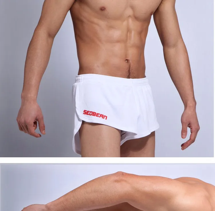 SEOBEAN MENS SPORTS RUNNING TRAINING SPRINT SHORTS