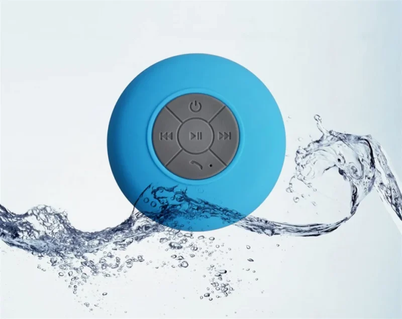 Mini Bluetooth Speaker Shower Subwoofer Waterproof Handsfree Loudspeaker With Suction Cup Mic For Bathroom Pool Beach Car Phone
