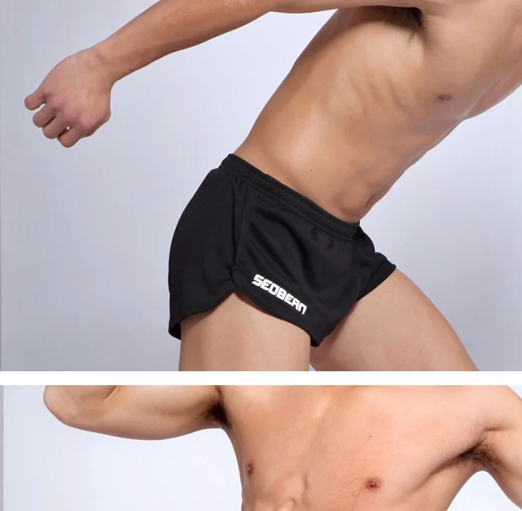 SEOBEAN MENS SPORTS RUNNING TRAINING SPRINT SHORTS
