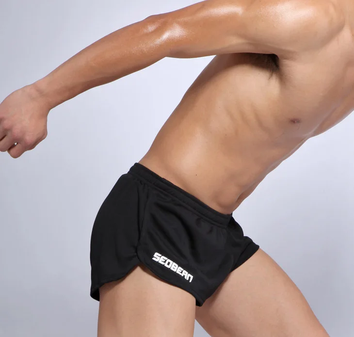 SEOBEAN MENS SPORTS RUNNING TRAINING SPRINT SHORTS