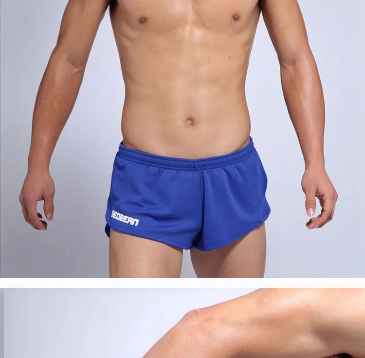 SEOBEAN MENS SPORTS RUNNING TRAINING SPRINT SHORTS