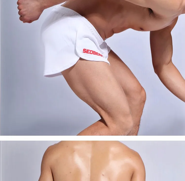 SEOBEAN MENS SPORTS RUNNING TRAINING SPRINT SHORTS