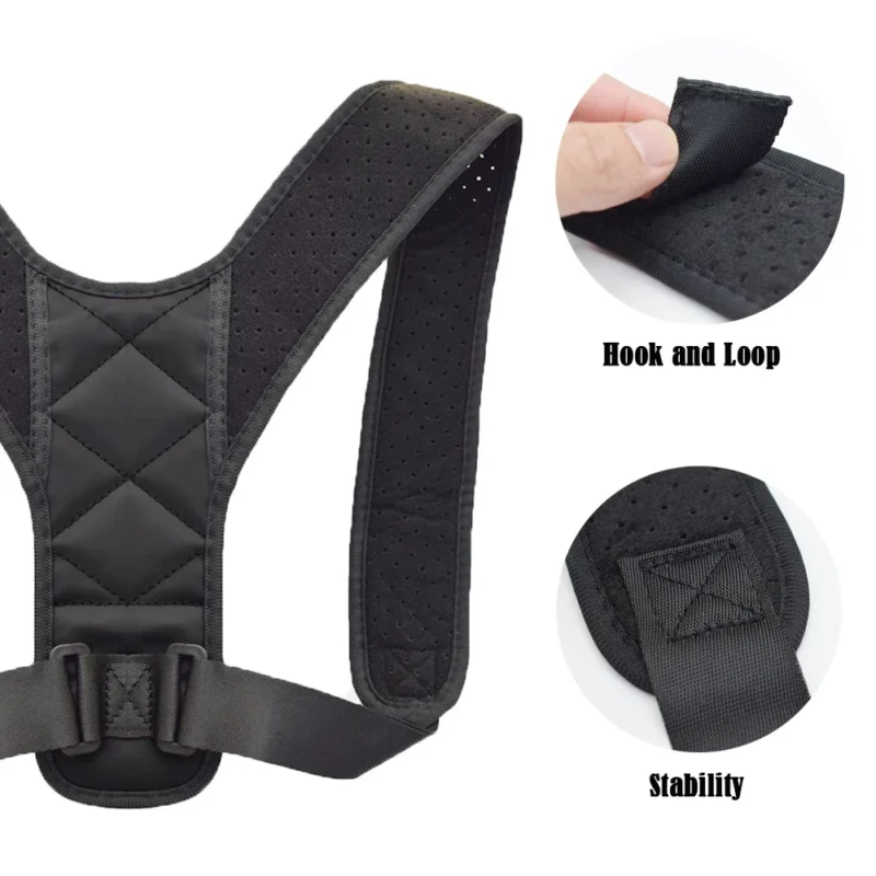 Back Posture Correction Belt Hunchback Corrector Adult Men and Women Sitting Posture Correction Belt Shoulder Straight Back