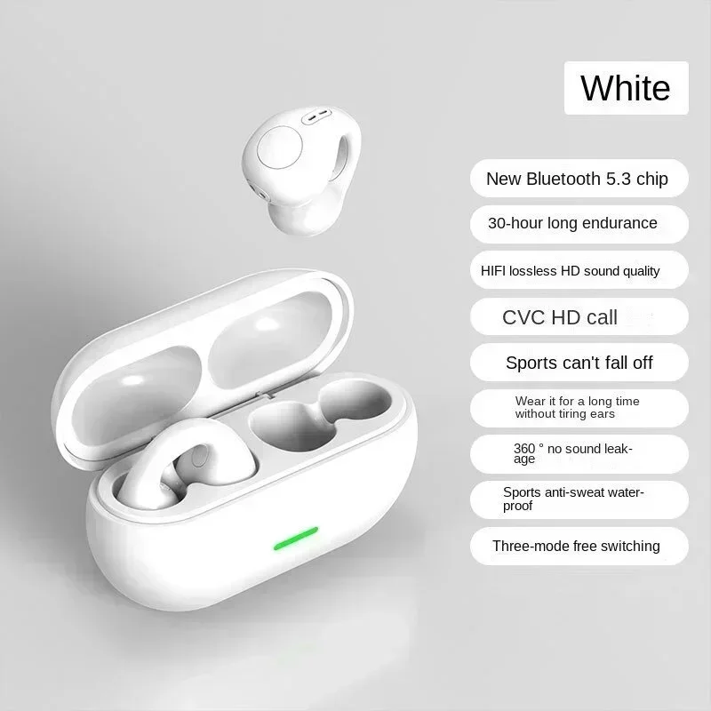 S048b8ba9b0f94e499436deb69efed4dc4.webp New Original T75 Bone Conduction Wireless Bluetooth 5.3 Headphones Sports Earphones HiFi Sound Quality Waterproof TWS Headset