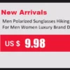 Men's Polarized Fishing Sunglasses With Glasses Chain For Men Women Driving Hiking Sun Glasses Fishing  UV400 Eyewear