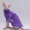 Sphynx Cat Clothes Pet Baby Soft Cotton Winter Cat Outfit for Cornish Solid Color Devon Hairless Cat Sweater Costume Pet Clothes