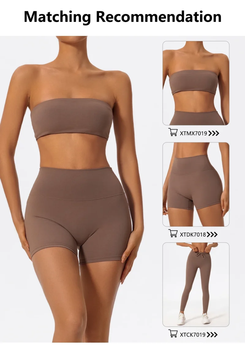 S05e63994fde341528f697cfd5d98d13fD.webp Hearuisavy Running Sports Shorts Women Buttock Lift Gym Leggings Women Cycling Slim Fit Workout Shorts High Waist Yoga Shorts