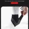 1PC Adjustable Ankle Support Pad Ankle Sleeve Pressure Anti-Spinning Elastic Breathable Support Fitness Sports Safety Prevention