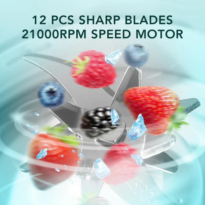 S079422ba50744a6487eaf6954103eaa3P.webp 6 Blades Electric Juicer Cup 2 Cups For Travel Portable Juicer Mixer Usb Charge Fresh Fruit Juice Personal Blender Smoothie