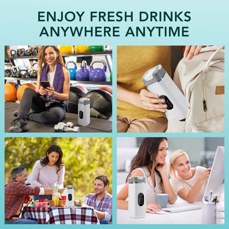 S0c410a4fe4b740d0937e3a7d3fe7daa2s.webp 6 Blades Electric Juicer Cup 2 Cups For Travel Portable Juicer Mixer Usb Charge Fresh Fruit Juice Personal Blender Smoothie