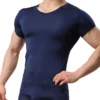 Ice Silk T Shirt for Men Summer Breathable Short Sleeve Tops Men's Quick Dry T-shirt Trainer Slim Tops