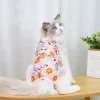 Cat Weaning Sterilization Suit Small Dog Cats Jumpsuit Anti-lick Recovery Clothing After Surgery Cute Print Pet Care Clothes