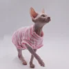 DUOMASUMI Summer Cat Vest for Hairless Breeds - Stretch Cotton & Ultra-Soft Cooling Top for Sphynx, Devon Rex& Abyssinian Cats