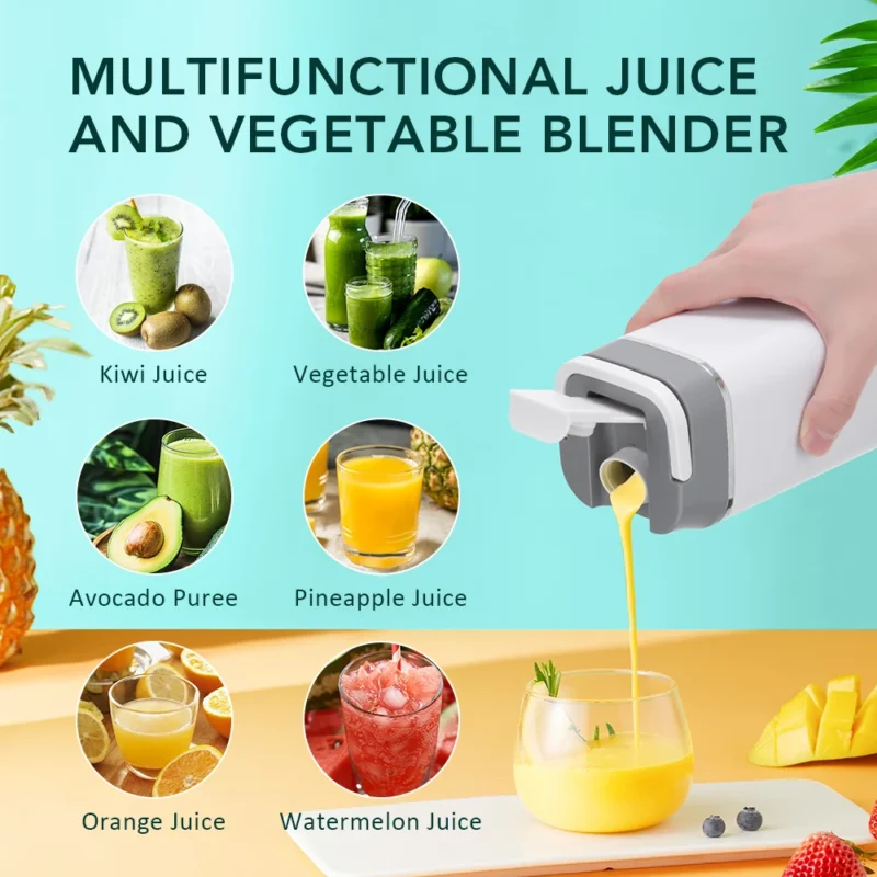 S0e1ea2748fdd43c4b93d82b6d1e72ae9P.webp 6 Blades Electric Juicer Cup 2 Cups For Travel Portable Juicer Mixer Usb Charge Fresh Fruit Juice Personal Blender Smoothie