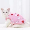 Cartoon Fleece Pet Cat Clothes Winter Warm Pet Dog Vest Puppy Cat Sweater Dog Clothes For Small Dogs Cats Coat Jacket Pet Outfit