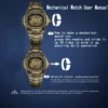 LONGLUX Automatic mechanical watch alloy steel vintage retro luxury waterproof skeleton ffordable 40mm wholesale Watch for Men